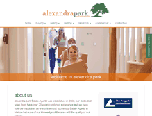 Tablet Screenshot of alexandrapark.net